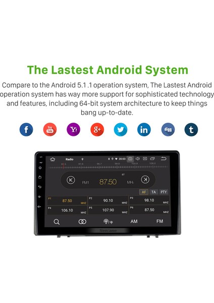 Peugeot 3008 2013-2016+ Android Auto Carplay Navigasyon Multimedya Sistemi