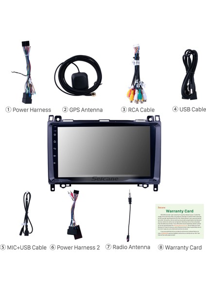 Mercedes Benz B200 2006-2012 Android Auto Carplay Navigasyon Multimedya Sistemi indirimleri