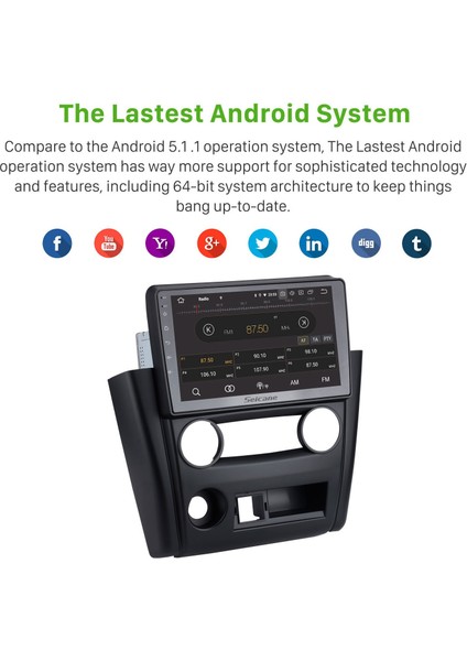 Mitsubishi V3 Lingyue 2011 Android Auto Carplay Navigasyon Multimedya Sistemi fırsatları