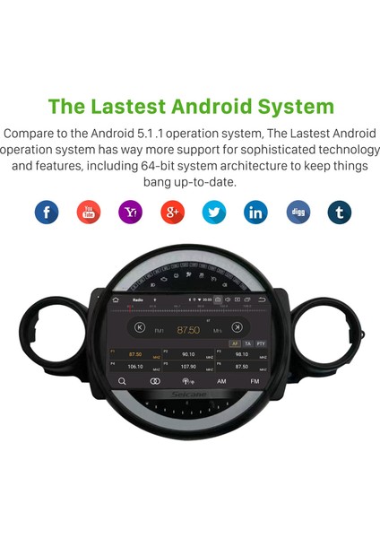 Bmw Mını Countryman R55 R56 R57 R58 R60 R61 2010-2016 Android Auto Carplay Navigasyon Multimedya Sistemi