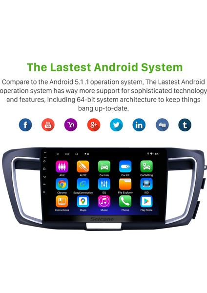 Honda Accord 2013 Android Auto Carplay Navigasyon Multimedya Sistemi fırsatları