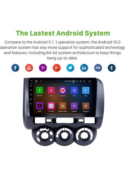 Honda Jazz Manuel A/c 2002-2008 Android Auto Carplay Navigasyon Multimedya Sistemi indirimleri