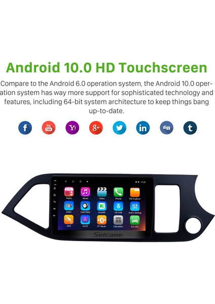 Kıa Picanto Morning 2011-2014 Android Auto Carplay Navigasyon Multimedya Sistemi fırsatları