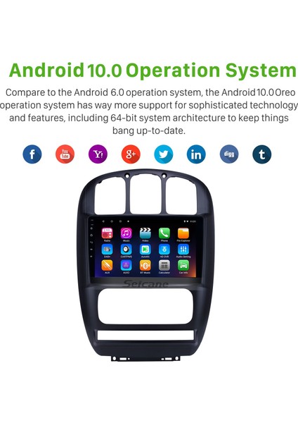 Chrysler Pacifica 2006-2012 Android Auto Carplay Navigasyon Multimedya Sistemi