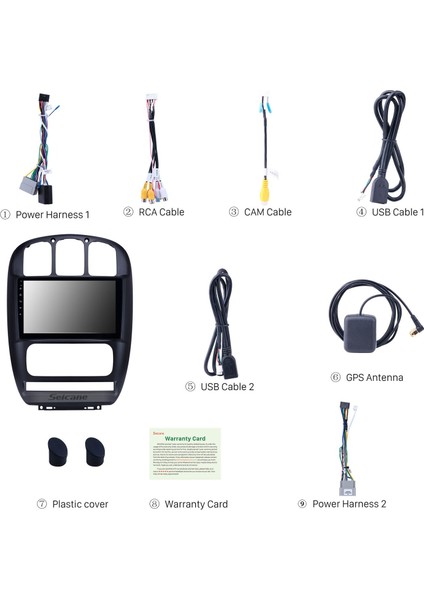 Chrysler Pacifica 2006-2012 Android Auto Carplay Navigasyon Multimedya Sistemi