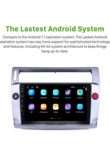 Citroen Eski C-Quatre 2009 Android Auto Carplay Navigasyon Multimedya Sistemi fırsatları