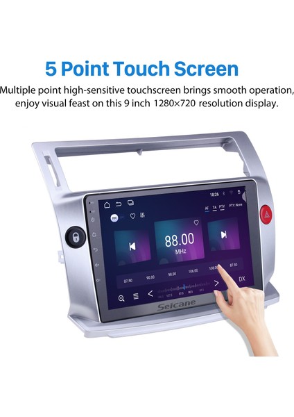 Citroen Eski C-Quatre 2009 Android Auto Carplay Navigasyon Multimedya Sistemi indirimleri