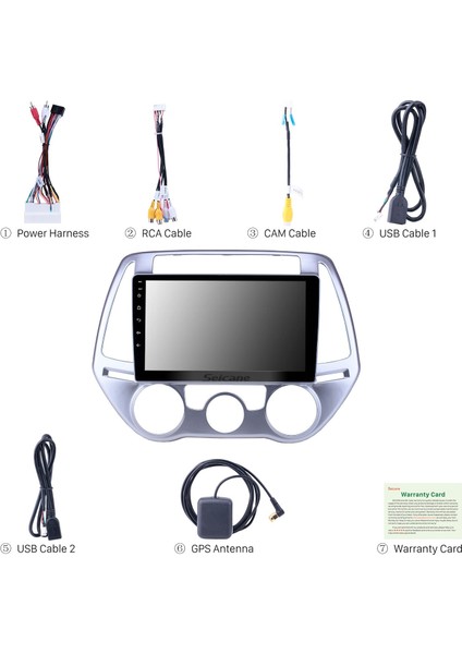 Hyundai I20 Manuel A/c 2012-2014 Android Auto Carplay Navigasyon Multimedya Sistemi indirimleri