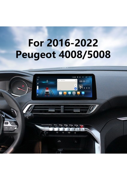 Peugeot 4008 5008 2016-2022 Android Auto Carplay Navigasyon Multimedya Sistemi