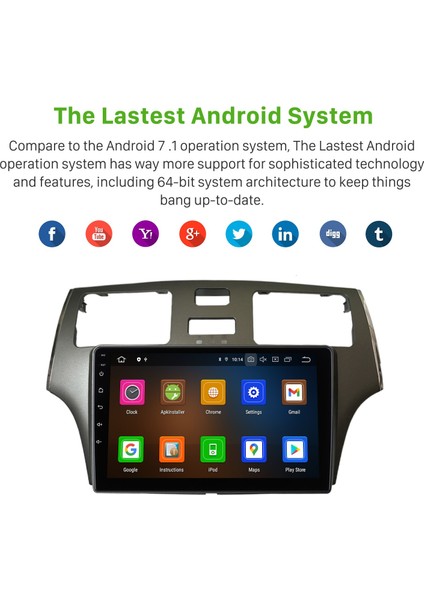 Lexus ES300 2001-2005 Android Auto Carplay Navigasyon Multimedya Sistemi fırsatları