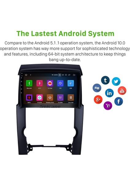 Kıa Sorento 2009-2012 Android Auto Carplay Navigasyon Multimedya Sistemi indirimleri