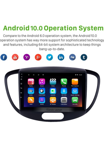 Hyundai I20 2010-2013 Android Auto Carplay Navigasyon Multimedya Sistemi fırsatları