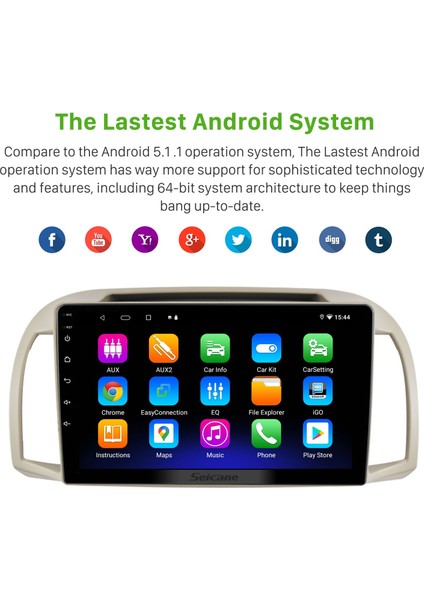 Nissan March 2002-2010 Android Auto Carplay Navigasyon Multimedya Sistemi modelleri