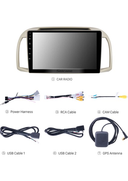 Nissan March 2002-2010 Android Auto Carplay Navigasyon Multimedya Sistemi indirimleri