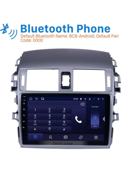 Toyota Old Corolla 2007-2010 Android Auto Carplay Navigasyon Multimedya Sistemi modelleri