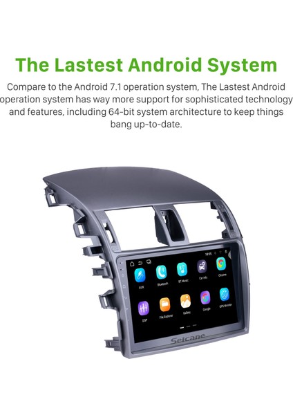 Toyota Old Corolla 2007-2010 Android Auto Carplay Navigasyon Multimedya Sistemi fırsatları