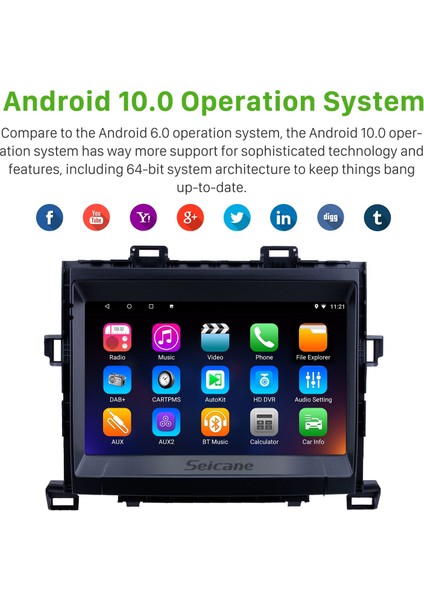 Toyota Alphard/vellfire ANH20 2009-2014 Android Auto Carplay Navigasyon Multimedya Sistemi fırsatları