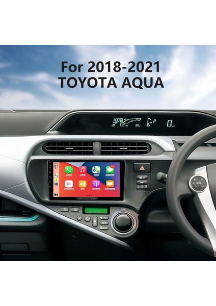 Toyota Aqua 2018-2021 Android Auto Carplay Navigasyon Multimedya Sistemi