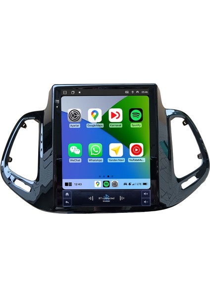 Jeep Compas 2016-2021 Uyumlu 9.7 Inç Tesla Multimedya