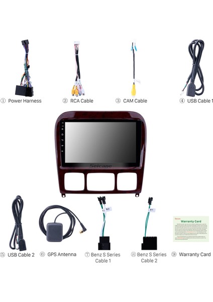 Mercedes Benz S Sınıfı W220/S280-S600/S55 AMG/S63 AMG/S65 Amg Android Auto Carplay Navigasyon Multimedya Sistemi indirimleri