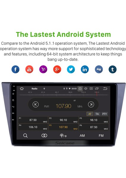 Volkswagen Bora 2016-2018 Android Auto Carplay Navigasyon Multimedya Sistemi