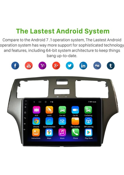 Lexus ES300 2001-2005 Android Auto Carplay Navigasyon Multimedya Sistemi fırsatları