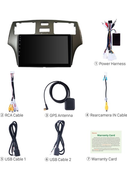 Lexus ES300 2001-2005 Android Auto Carplay Navigasyon Multimedya Sistemi indirimleri