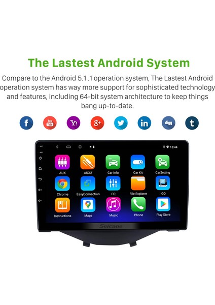 Toyota Aygo 2020 Citroen C1 2015 Peugeot 108 Android Auto Carplay Navigasyon Multimedya Sistemi modelleri