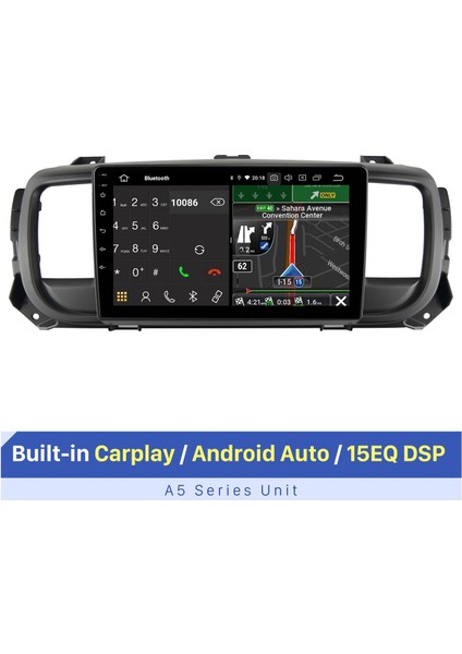 Citroen Jumpy 3 Spacetourer Peugeot Expert Toyota Proace 2016-2021 Android Auto Carplay Navigasyon Multimedya Sistemi