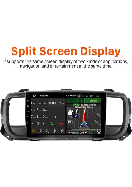 Citroen Jumpy 3 Spacetourer Peugeot Expert Toyota Proace 2016-2021 Android Auto Carplay Navigasyon Multimedya Sistemi modelleri