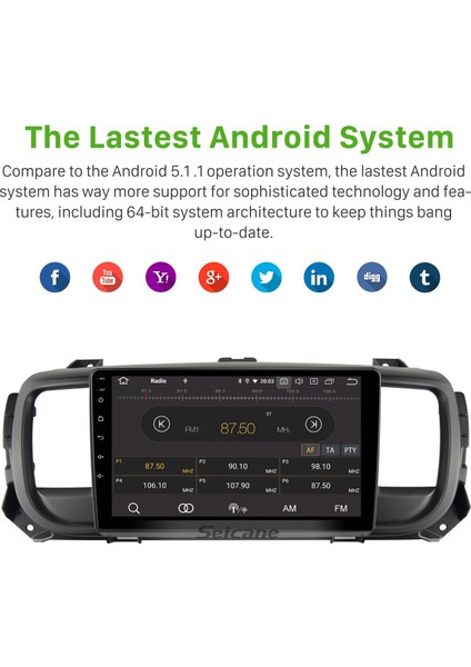 Citroen Jumpy 3 Spacetourer Peugeot Expert Toyota Proace 2016-2021 Android Auto Carplay Navigasyon Multimedya Sistemi fırsatları