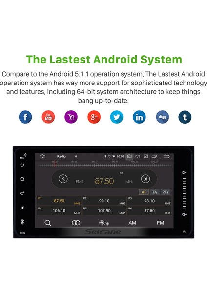 Toyota Prado 1996-2009 Android Auto Carplay Navigasyon Multimedya Sistemi indirimleri