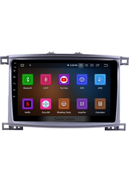 Toyota Land Cruiser 2003-2008 Otomatik A/c Android Auto Carplay Navigasyon Multimedya Sistemi