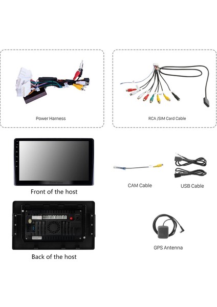 Toyota Prevıa Estıma 2019 Android Auto Carplay Navigasyon Multimedya Sistemi indirimleri