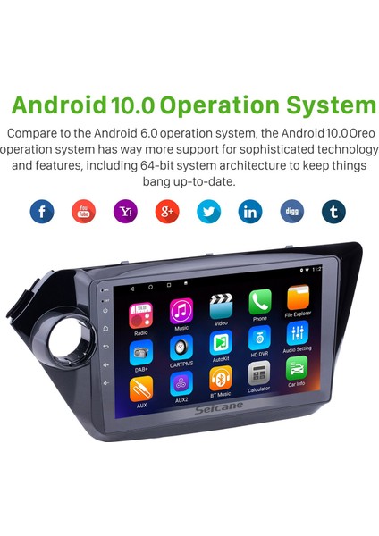 Kıa K2 Rıo 2011-2015 Android Auto Carplay Navigasyon Multimedya Sistemi fırsatları