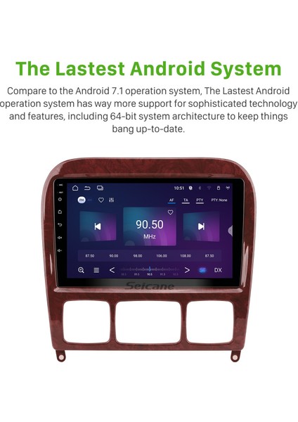 Mercedes Benz S Sınıfı W220 S280 S320 S350 S400 S430 S500 1998-2005 Android Auto Carplay Navigasyon Multimedya Sistemi fırsatları