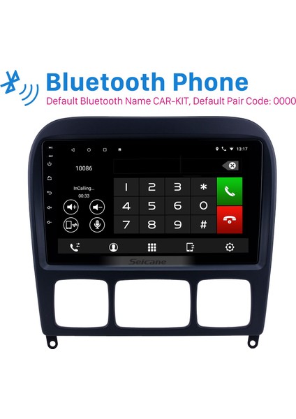 Mercedes Benz S W220 Için 9 Inç Android 14.0 Stereo Gps Navigasyon Sistemi Bluetooth Dokunmatik Ekran Desteği Dikiz Kamerası modelleri