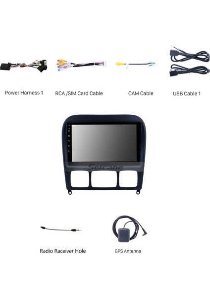 Mercedes Benz S W220 Için 9 Inç Android 14.0 Stereo Gps Navigasyon Sistemi Bluetooth Dokunmatik Ekran Desteği Dikiz Kamerası indirimleri