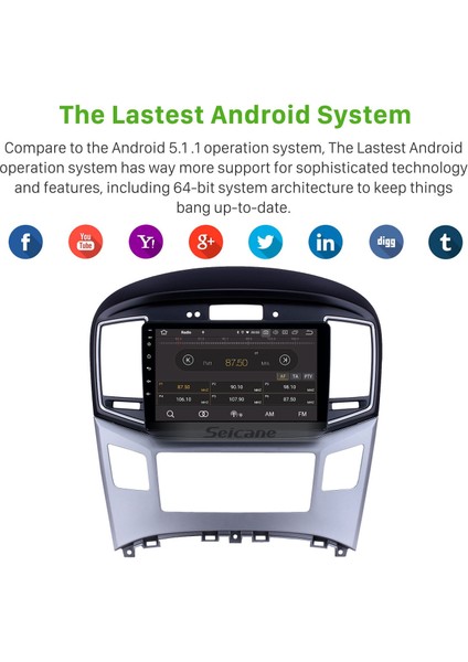 Hyundai Starex H1 2015 Android Auto Carplay Navigasyon Multimedya Sistemi indirimleri