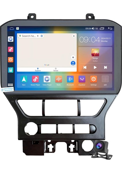 Ford Mustang 2015-2019 Manuel Klima Android Auto Carplay Navigasyon Multimedya Sistemi