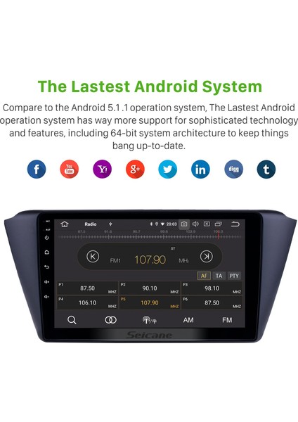 Skoda Yeni Fabia 2015-2018 Android Auto Carplay Navigasyon Multimedya Sistemi indirimleri