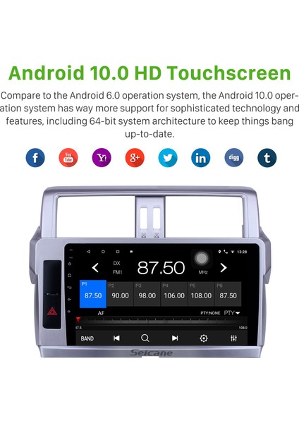 Toyota Prado 2014-2017 Android Auto Carplay Navigasyon Multimedya Sistemi fırsatları
