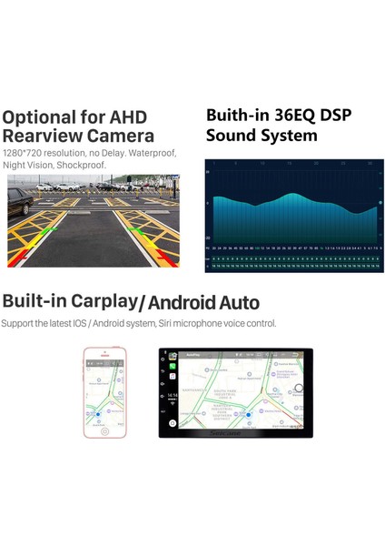 Toyota Prado 2018 Android Auto Carplay Navigasyon Multimedya Sistemi modelleri