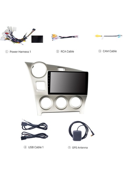 Toyota Matrix 2009-2014 Android Auto Carplay Navigasyon Multimedya Sistemi indirimleri