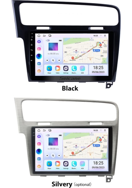 Volkswagen Golf 7 10.1 Inç 2013-2014 Android Auto Carplay Navigasyon Multimedya Sistemi