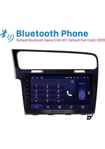 Volkswagen Golf 7 10.1 Inç 2013-2014 Android Auto Carplay Navigasyon Multimedya Sistemi modelleri