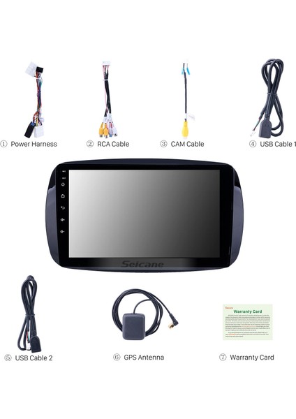 Mercedes Benz Smart 2016 Android Auto Carplay Navigasyon Multimedya Sistemi indirimleri