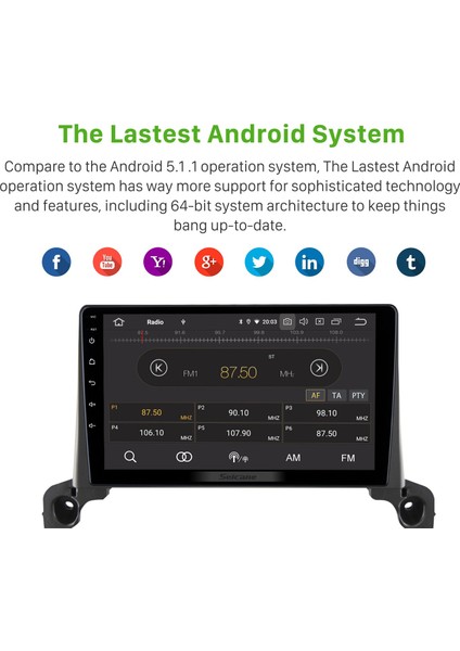 Peugeot 4008 5008 2017-2020+ Android Auto Carplay Navigasyon Multimedya Sistemi