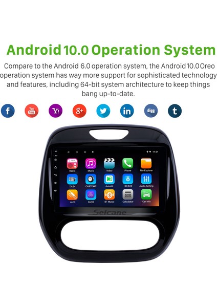 Renault Captur Clıo Samsung Qm3 Manuel A/c 2011-2016 Android Auto Carplay Navigasyon Multimedya Sistemi fırsatları