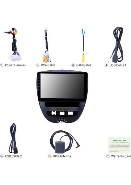 Toyota Aygo 2005-2014 Android Auto Carplay Navigasyon Multimedya Sistemi indirimleri